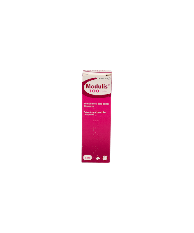 MODULIS 100MG/ML 5ML SOL ORAL CEVA – foto del producto cada modulis 100mg MODULIS 100MG/ML 5ML SOL ORAL CEVA – foto del producto cada modulis 100mg