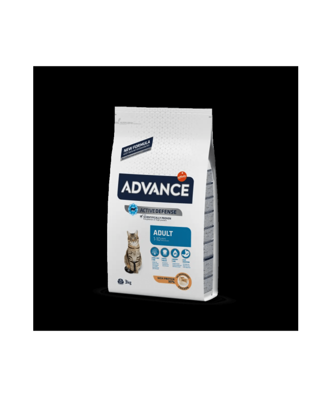 ADVANCE FELINE ADULT POLLO ARROZ 3KG – foto del producto proteínas vitamina sulfato ADVANCE FELINE ADULT POLLO ARROZ 3KG – foto del producto proteínas vitamina sulfato