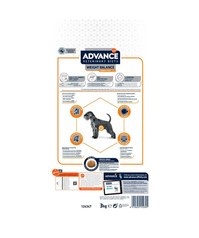 ADVANCE VET CANINE ADULT WEIGHT BAL 3KG – foto del producto proteína sulfato fibra ADVANCE VET CANINE ADULT WEIGHT BAL 3KG – foto del producto proteína sulfato fibra
