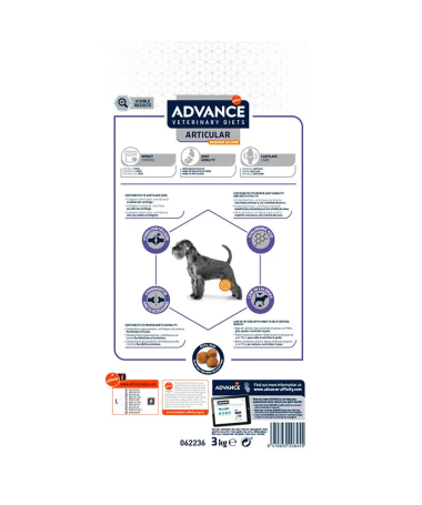 ADVANCE VET CANINE ADULT ARTICULAR RED 3KG – foto del producto sulfato proteínas vitamina