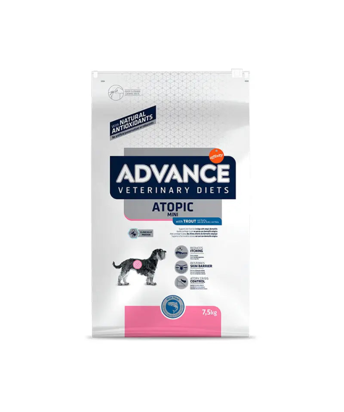 ADVANCE VET CANINE ADULT ATOPIC MINI 1 5KG – foto del producto sulfato maíz trucha ADVANCE VET CANINE ADULT ATOPIC MINI 1 5KG – foto del producto sulfato maíz trucha