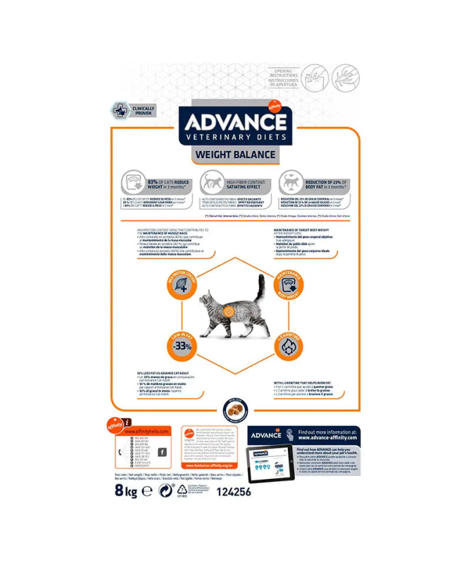 ADVANCE VET FELINE ADULT WEIGHT BALANCE 8KG – foto del producto proteína sulfato proteínas ADVANCE VET FELINE ADULT WEIGHT BALANCE 8KG – foto del producto proteína sulfato proteínas
