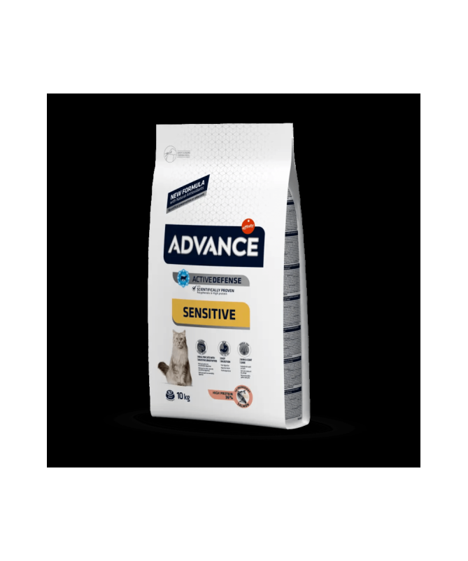 ADVANCE FELINE ADULT SALMON ARROZ SENSITIV 10KG – foto del producto proteína vitamina sulfato ADVANCE FELINE ADULT SALMON ARROZ SENSITIV 10KG – foto del producto proteína vitamina sulfato