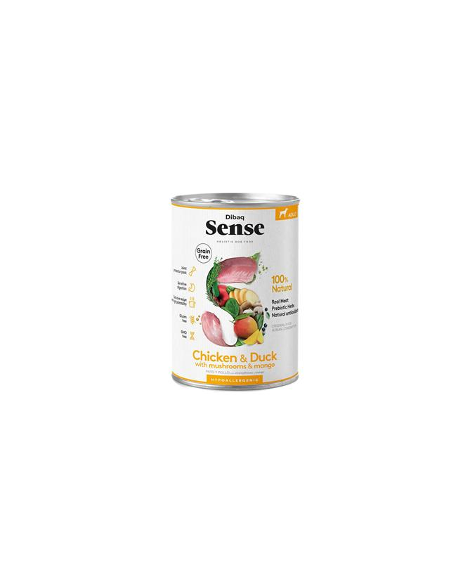 DIBAQ SENSE POLLO Y PATO PERRO ADULTO LATA 380G SG – foto del producto pollo pato frescas DIBAQ SENSE POLLO Y PATO PERRO ADULTO LATA 380G SG – foto del producto pollo pato frescas