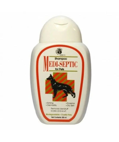 CHAMPU MEDI SEPTIC MASCOTAS 250ML – foto del producto champu medi septic