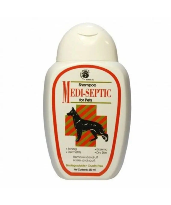 CHAMPU MEDI SEPTIC MASCOTAS 250ML – foto del producto champu medi septic CHAMPU MEDI SEPTIC MASCOTAS 250ML – foto del producto champu medi septic