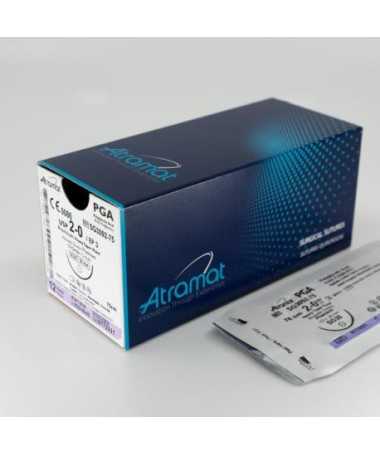 PGLA90 2/0 AG.TRIANGULAR 1/2 26MM 90CM VIOLETA 12U