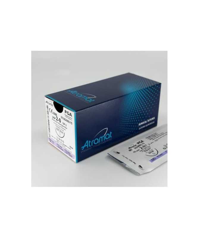 PGLA90 2/0 AG.TRIANGULAR 1/2 26MM 90CM VIOLETA 12U PGLA90 2/0 AG.TRIANGULAR 1/2 26MM 90CM VIOLETA 12U