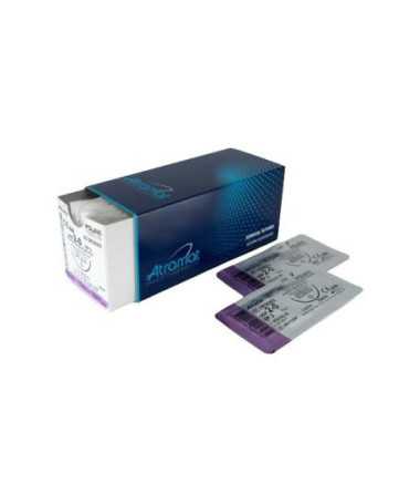 PGLA90 3/0 AG.TRIANGULAR 3/8 24MM H75CM VIOLETA 12